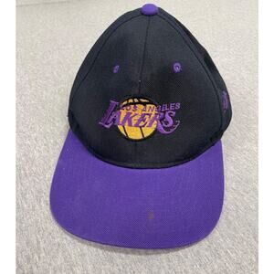 NBA LA Lakers Purple & Black Cap Hat By MuKa Snapback Hat Cap